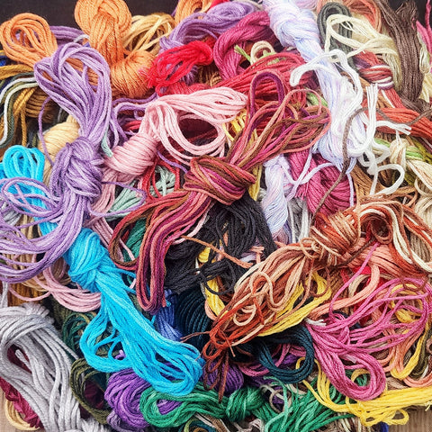 Silk Thread Hank End Bundle - June 2024 Edition