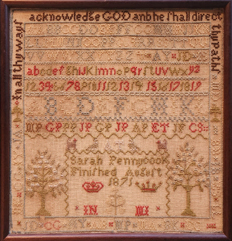 Sarah Pennycook 1871 - StitchyBox Samplers Cross Stitch Chart