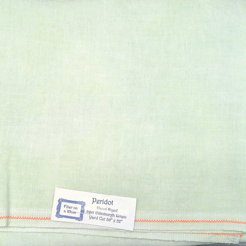 Peridot 36 count Linen - Fiber On A Whim Fabric - In Stock