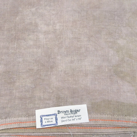 Brown Sugar 28 count Linen - Fiber On A Whim Fabric - In Stock