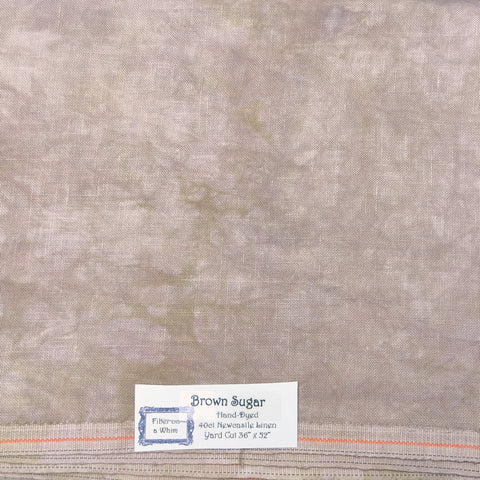 Brown Sugar 40 count Linen - Fiber On A Whim Fabric - In Stock