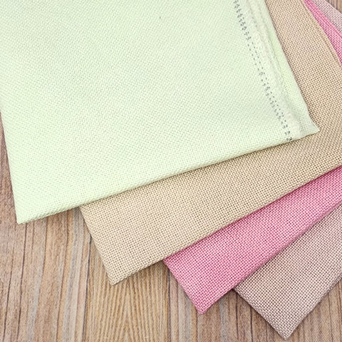 28 Count Lugana Handdyed Fabric Small Cuts Bundle 001