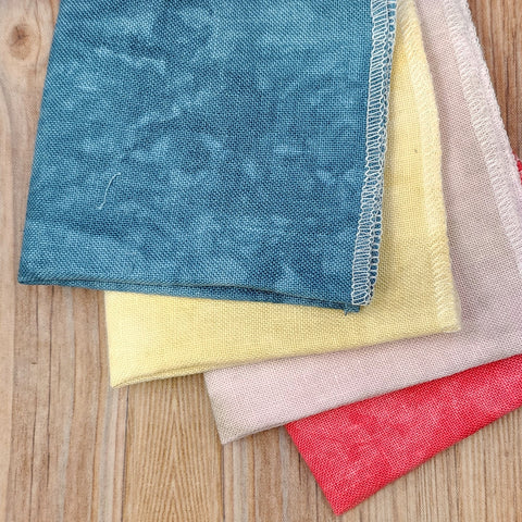 32 Count Linen Handdyed Fabric Small Cuts Bundle 005
