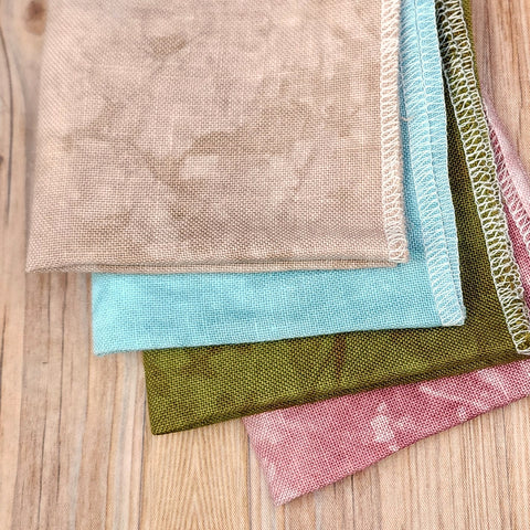 32 Count Linen Handdyed Fabric Small Cuts Bundle 006