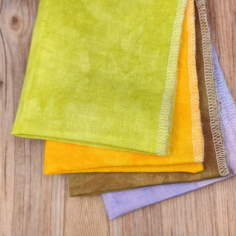 32 Count Linen Handdyed Fabric Small Cuts Bundle 008
