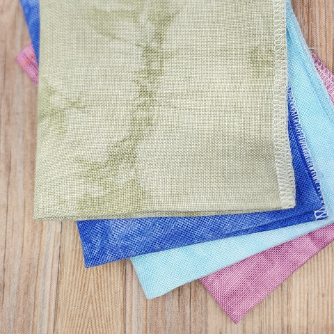 32 Count Linen Handdyed Fabric Small Cuts Bundle 009