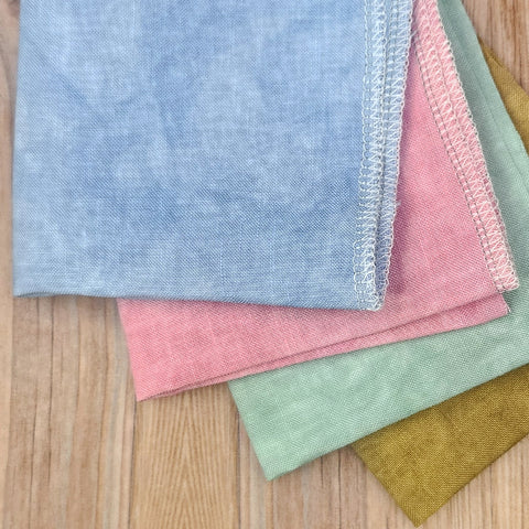 46 Count Linen Handdyed Fabric Small Cuts Bundle 001