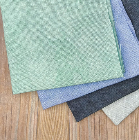 46 Count Linen Handdyed Fabric Small Cuts Bundle 002