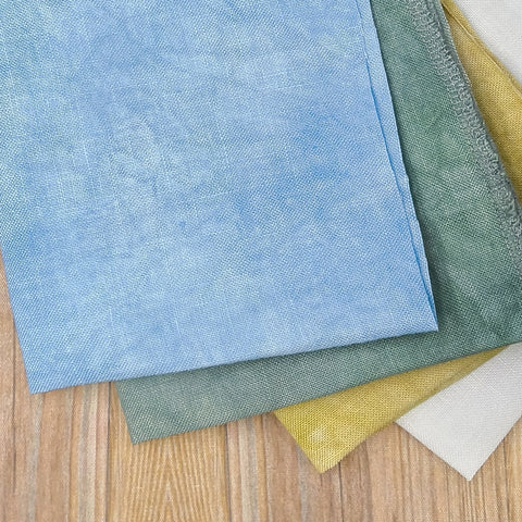 46 Count Linen Handdyed Fabric Small Cuts Bundle 004