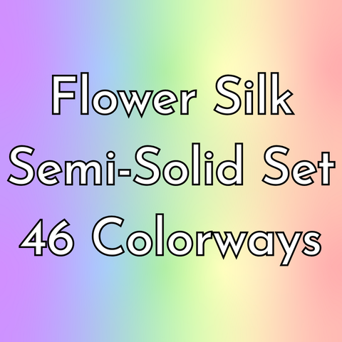 Flower Silk Semi-Solids Complete Set - 46 Standard Colorways
