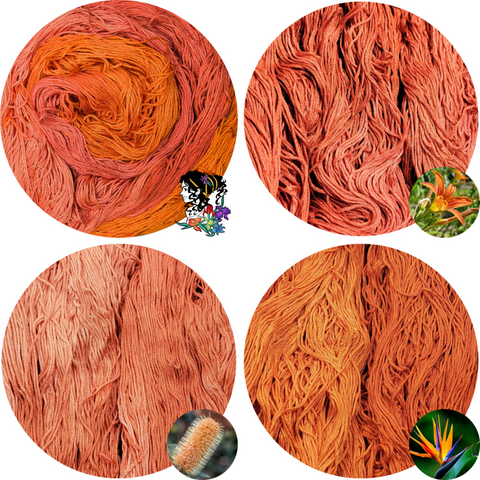Hestia (Iris Collection) Flower Silk Set (1 Variegated, 3 Semi-Solids)