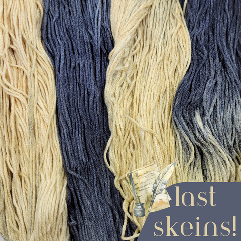 ** Last Skeins ** Inked Parchment - Flower Silk Special Edition Colorway