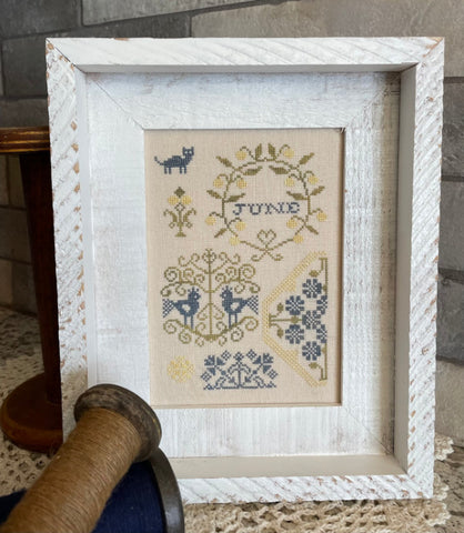 June Quaker - From the Heart Needleart Chart