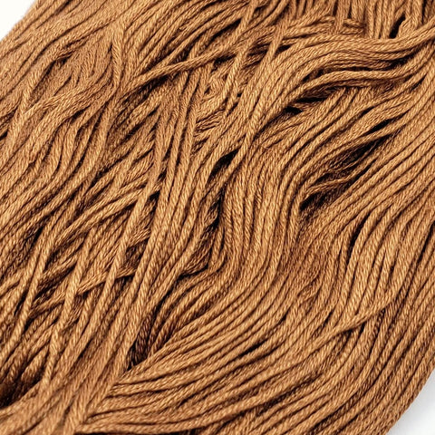 Gingerbread - 8 yard skein - StitchySilk French Spun Silk - Limited Edition