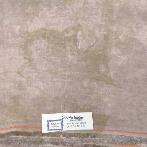 Brown Sugar 46 count Linen - Fiber On A Whim Fabric - In Stock