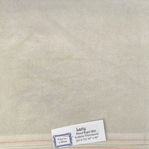 Latte 28 count Lugana - Fiber On A Whim Fabric - In Stock