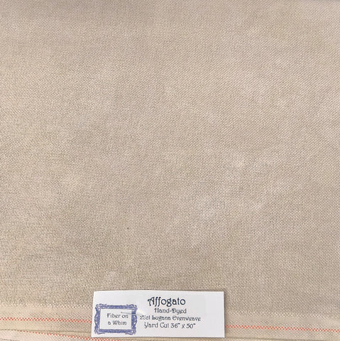 Affogato 28 count Lugana - Fiber On A Whim Fabric - In Stock