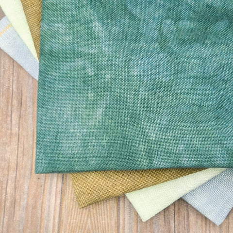 32 Count Linen Handdyed Fabric Small Cuts Bundle 010
