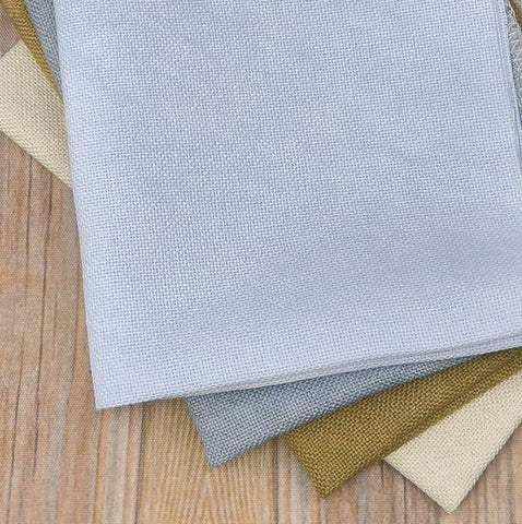 28 Count Lugana Handdyed Fabric Small Cuts Bundle 002