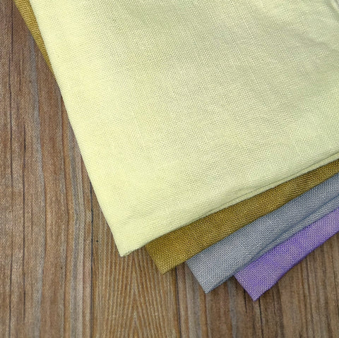 46 Count Linen Handdyed Fabric Small Cuts Bundle 005