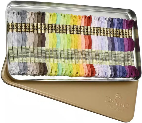 DMC Embroidery Floss Gold Collector's Tin - 35 skeins