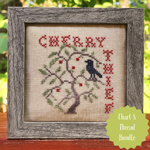 Cherry Thief - (StitchyBox Samplers) Chart & Thread Bundle