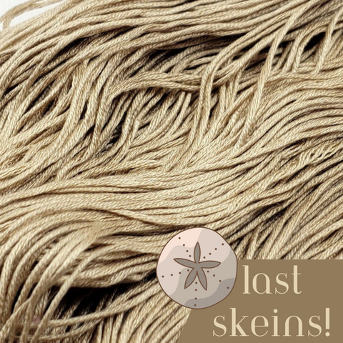 ** Last Skeins ** Sand Dollar - 8 yard skein - StitchySilk French Spun Silk - Limited Edition