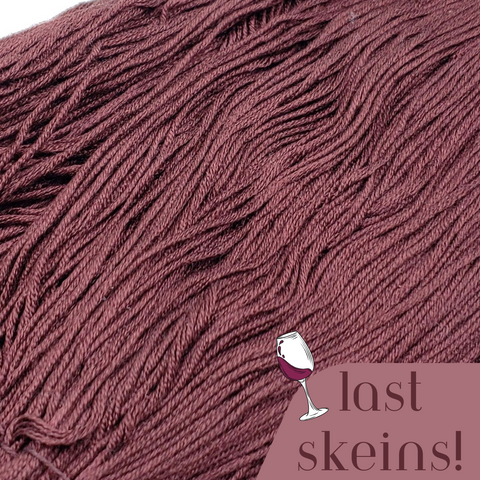 ** Last Skeins ** Merlot - 8 yard skein - StitchySilk French Spun Silk - Limited Edition