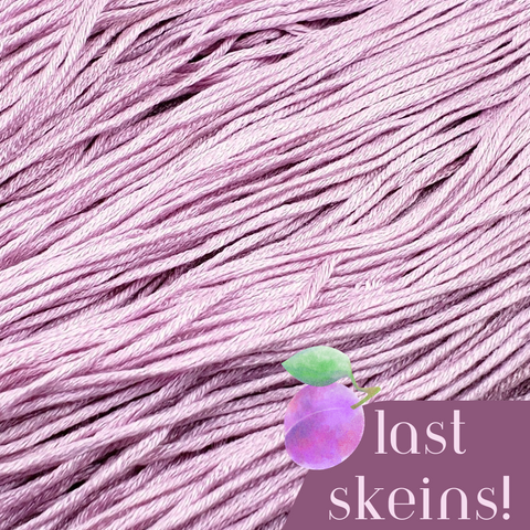 ** Last Skeins ** Pale Plum - 8 yard skein - StitchySilk French Spun Silk - Limited Edition
