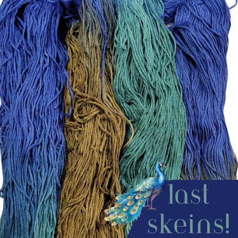 ** Last Skeins ** Peacock Feathers - Flower Silk Special Edition Colorway