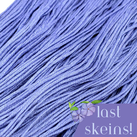 ** Last Skeins ** Periwinkle - 8 yard skein - StitchySilk French Spun Silk - Limited Edition