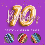 10th Birthday Stitchy Grab Bags (Two Sizes)